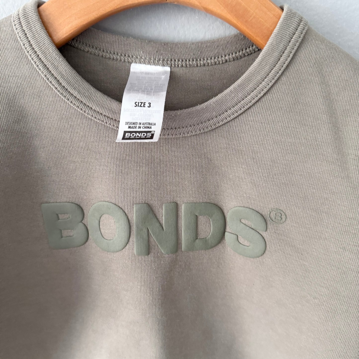 Bonds / Grey/khaki crew set / 3Y