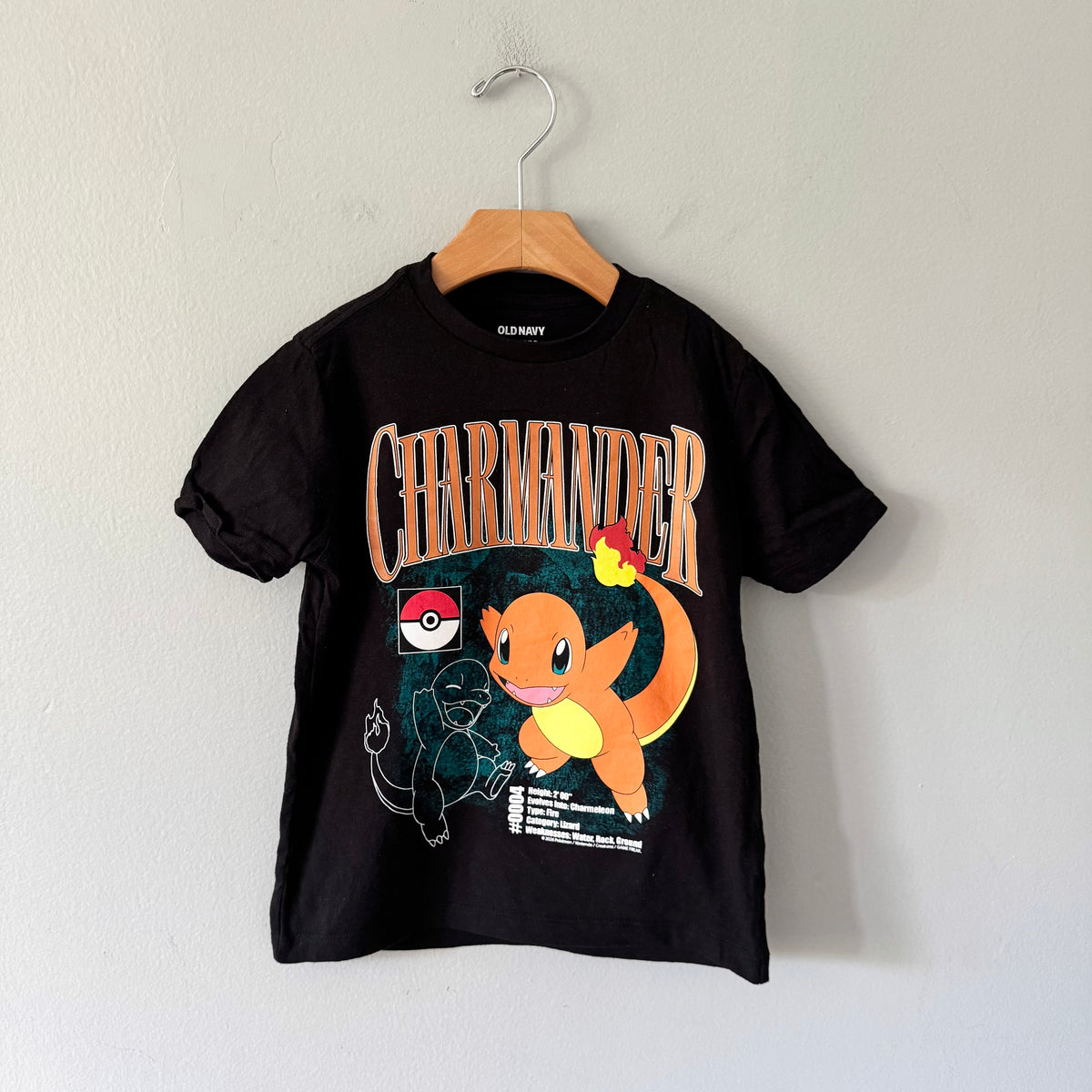 Pokemon / Black T-shirt / 6-7Y