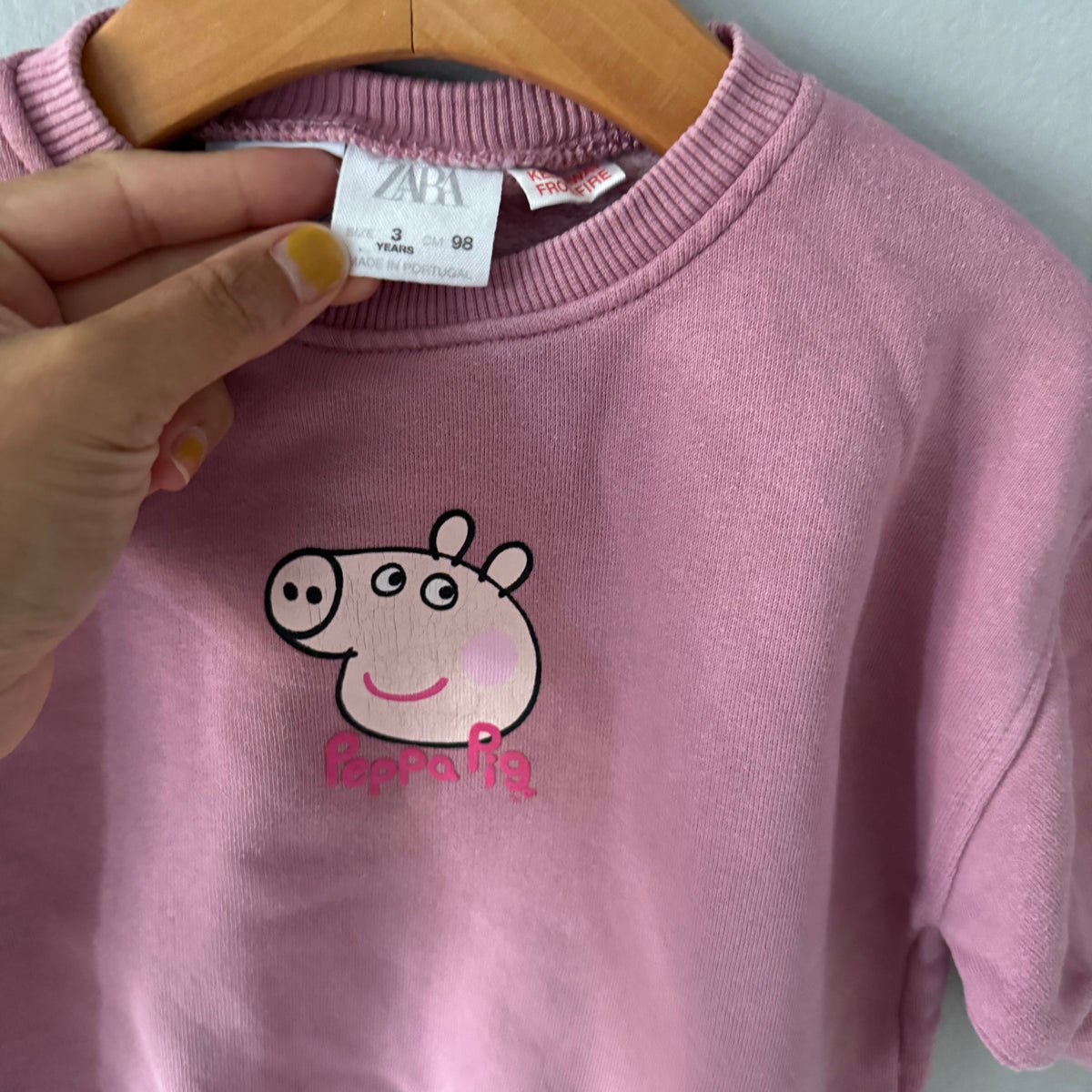 Zara x Peppa pig / Pink sweatshirt / 3Y