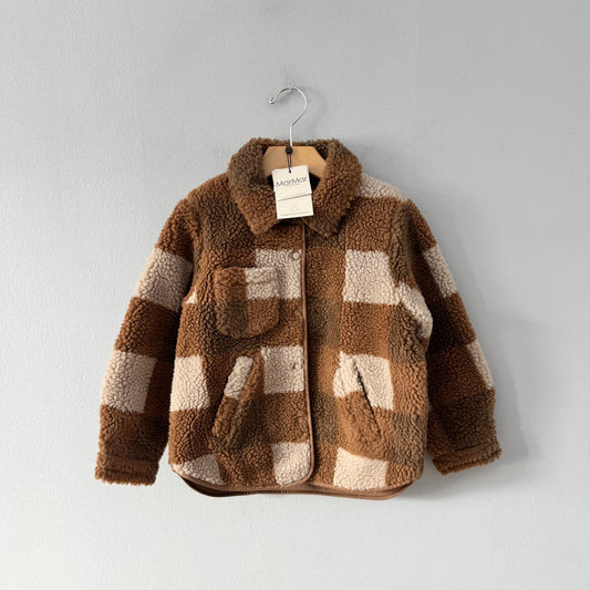 MarMar / Brown sherpa jacket / 5Y - New with tag
