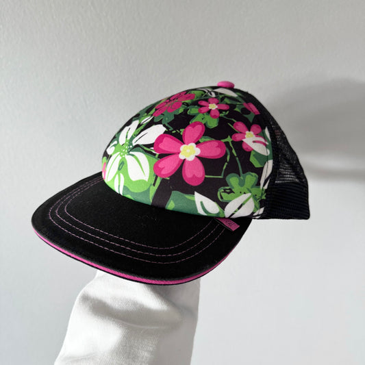 Calikids / Black x floral cap / 3-5Y