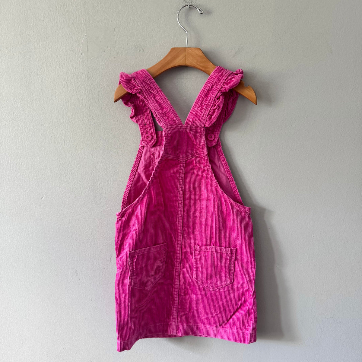 Gap / Pink corduroy overall skirt / 5Y