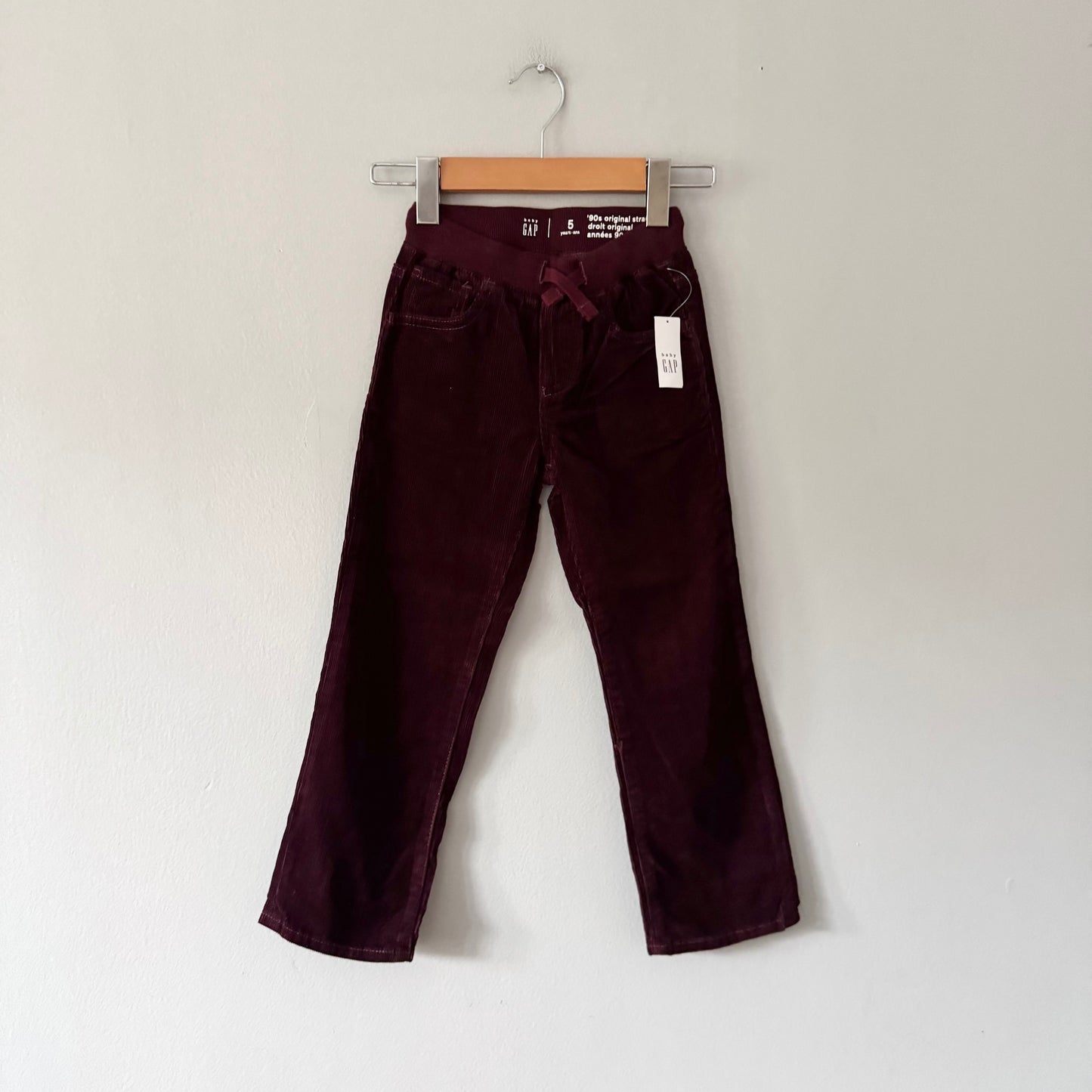 Gap / Burgundy corduroy pants / 5Y - New with tag