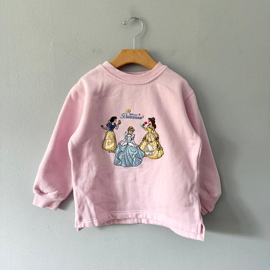 Disney Store / Light pink Princesses sweatshirt / 5-6Y