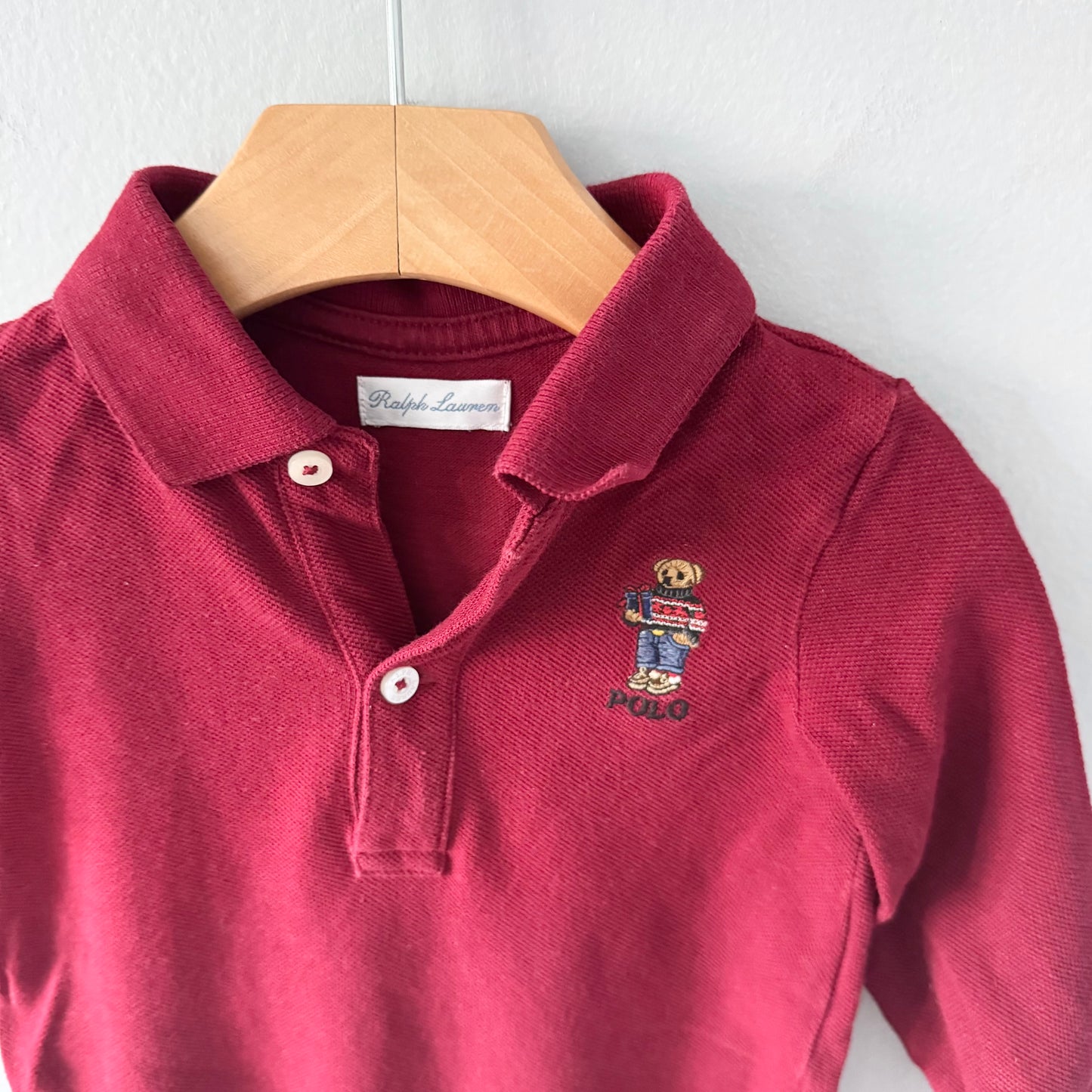 Polo Ralph Lauren / Barboteuse polo ourson rouge / 9M