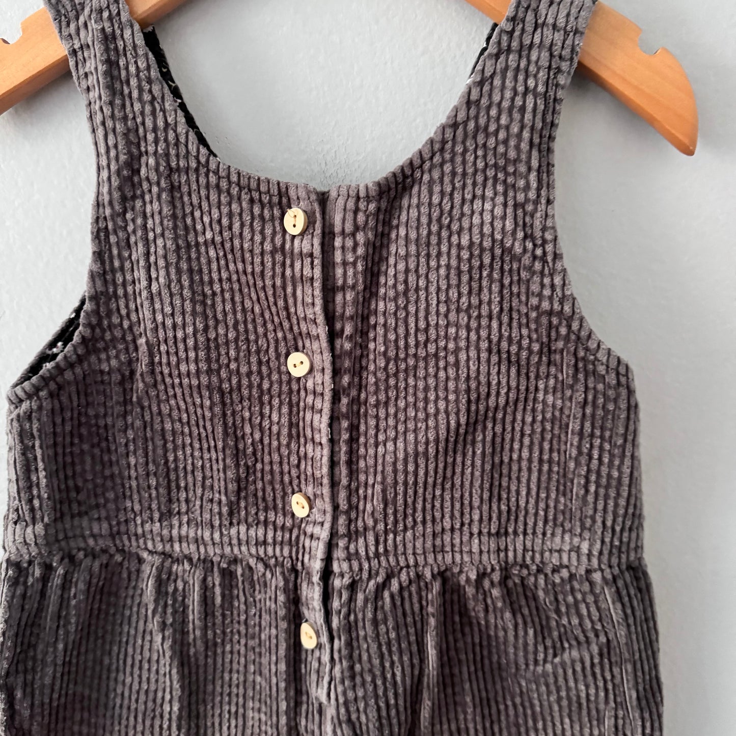 Zara / Brown corduroy overalls / 18-24M
