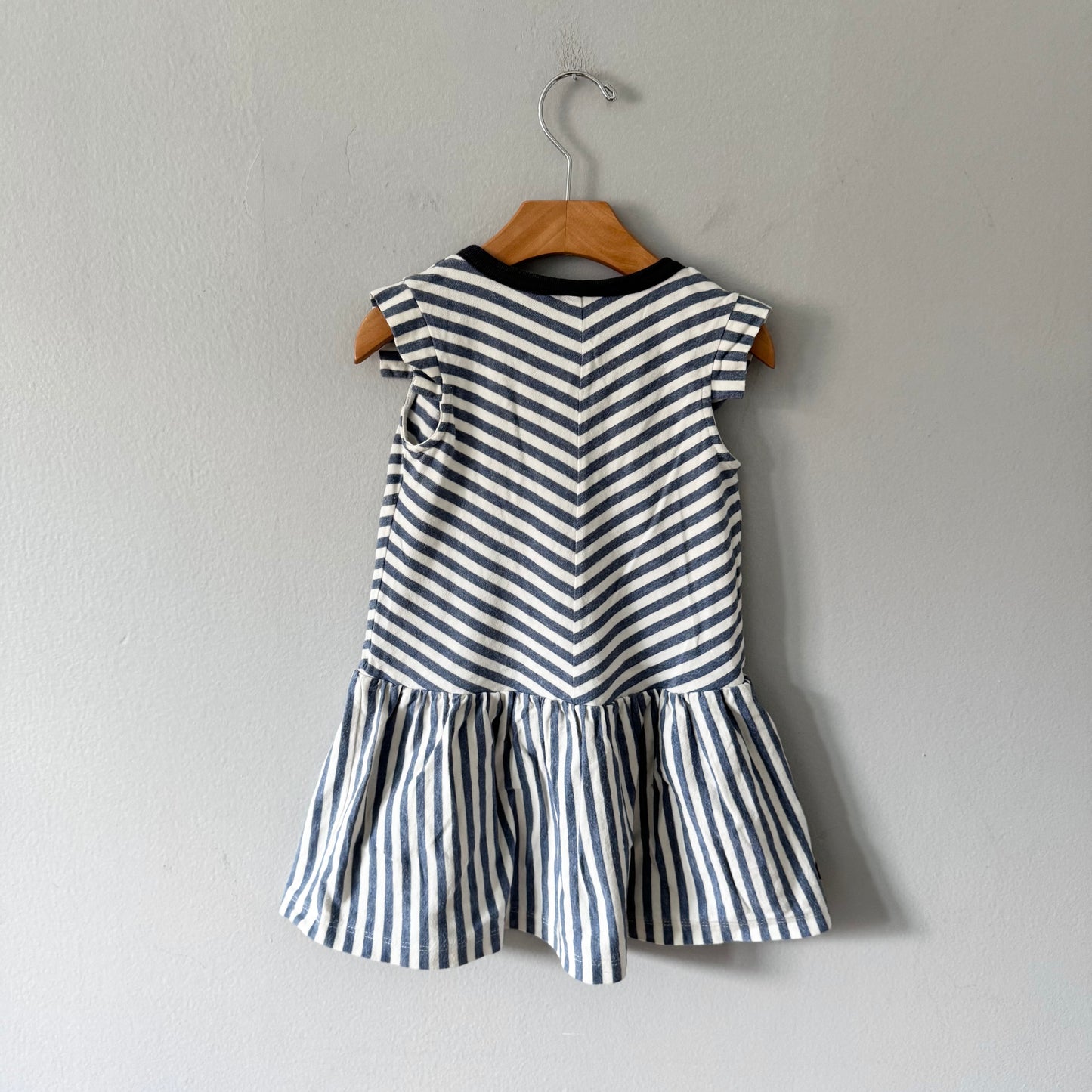 Tea / White blue stripe tank dress / 2Y