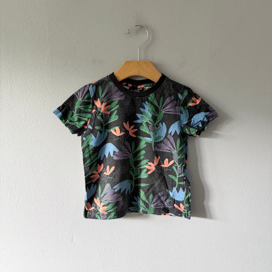 Birdz / Black x leaves T-shirt / 2Y