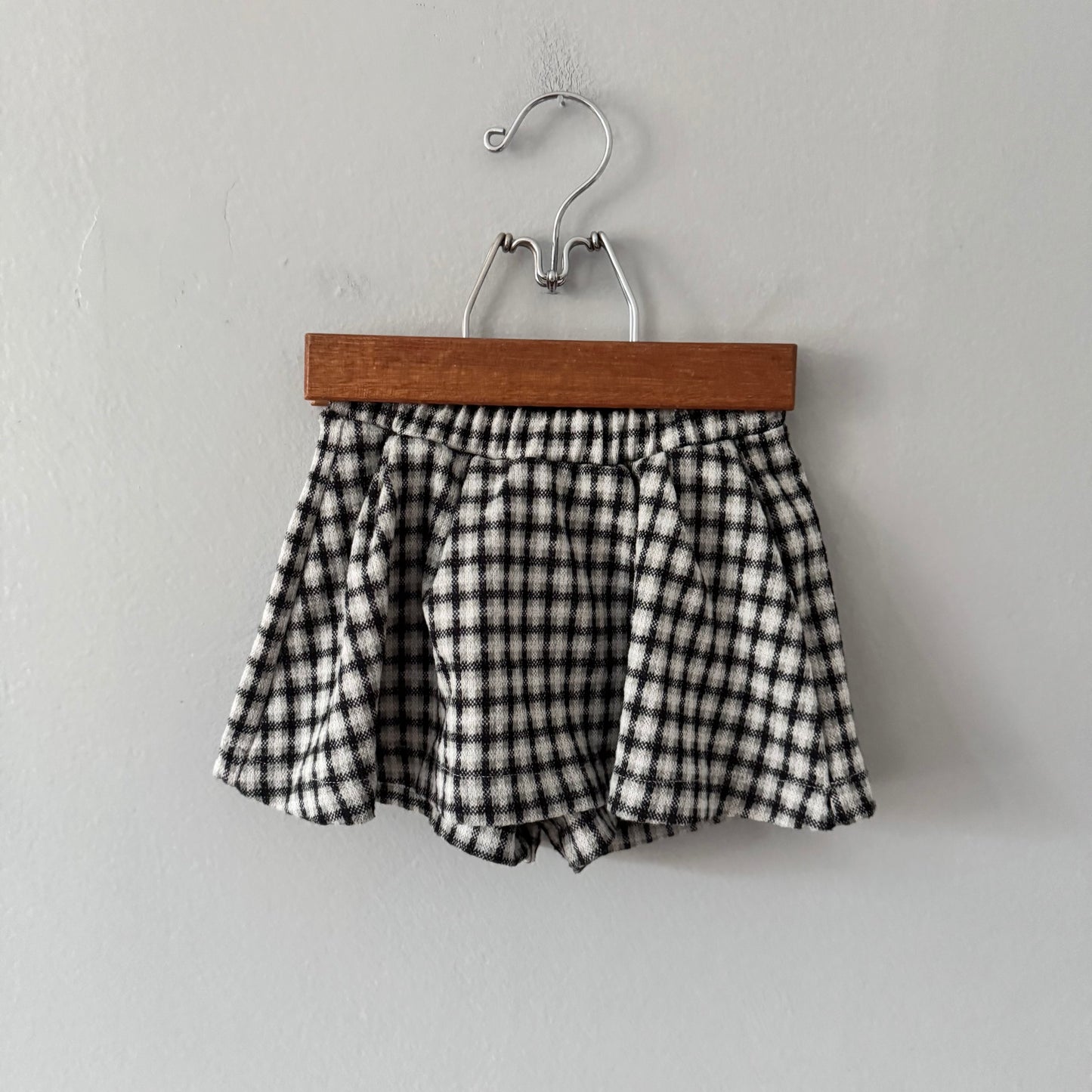 Zara / Grey checked skorts / 12-18M