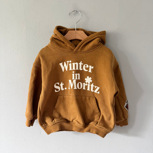 Zara / Brown winter in St. Moritz hoodie / 5Y