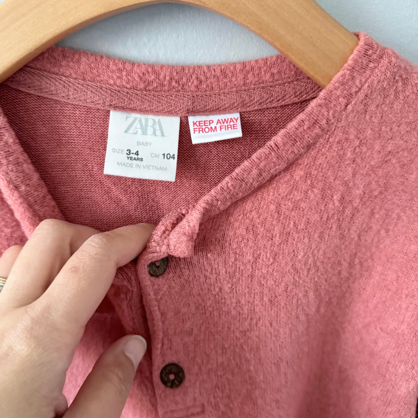 Zara / Orange soft knit tops / 3-4Y