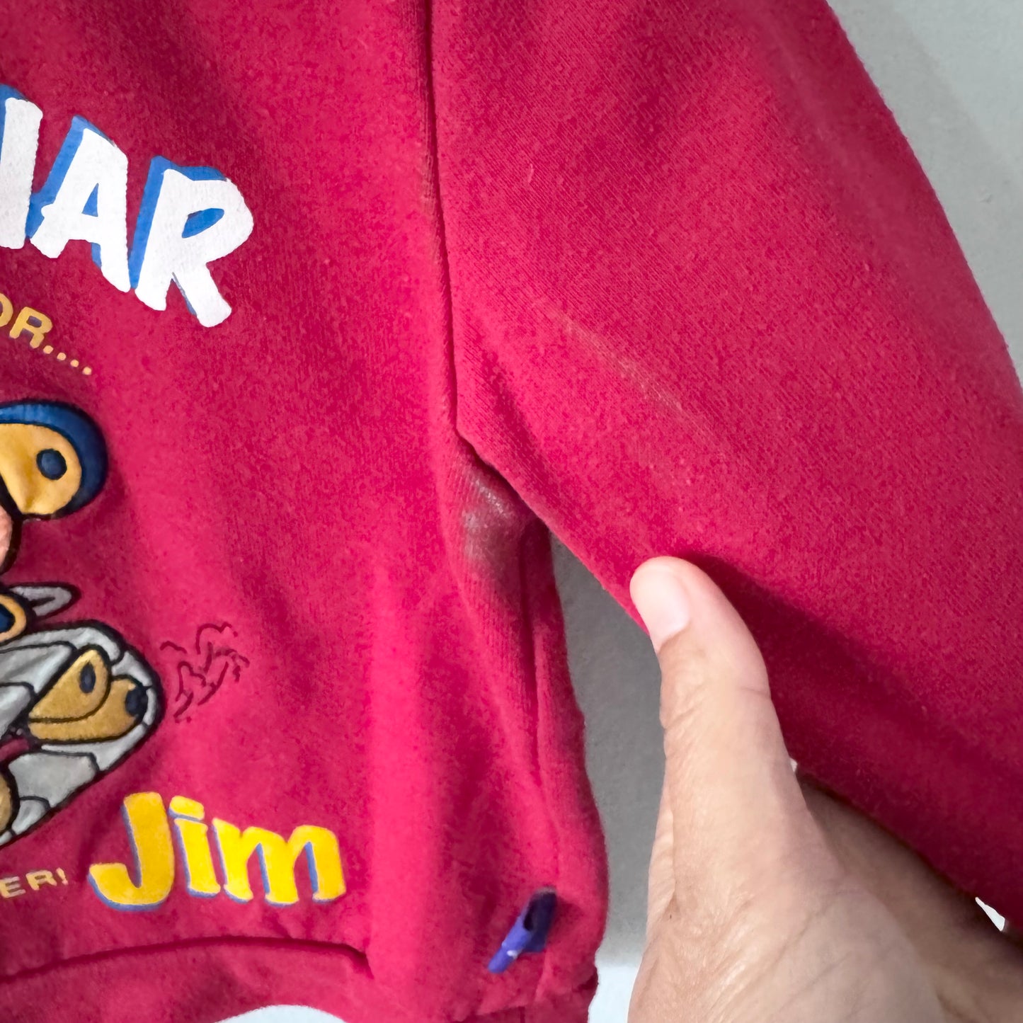 Vintage Lunar Jim / Red sweatshirt / 3Y