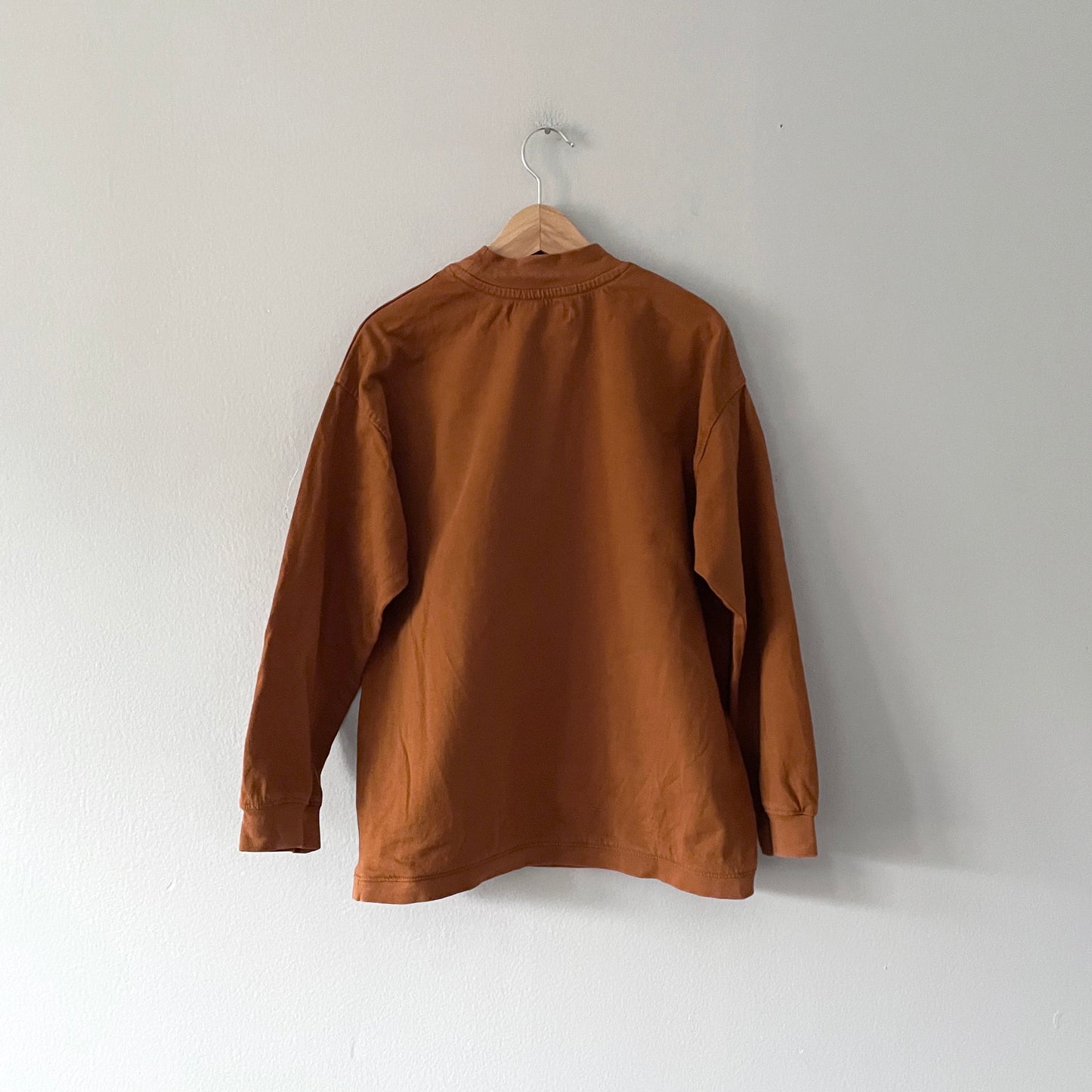 Zara / Brown long sleeve cotton top / 8Y