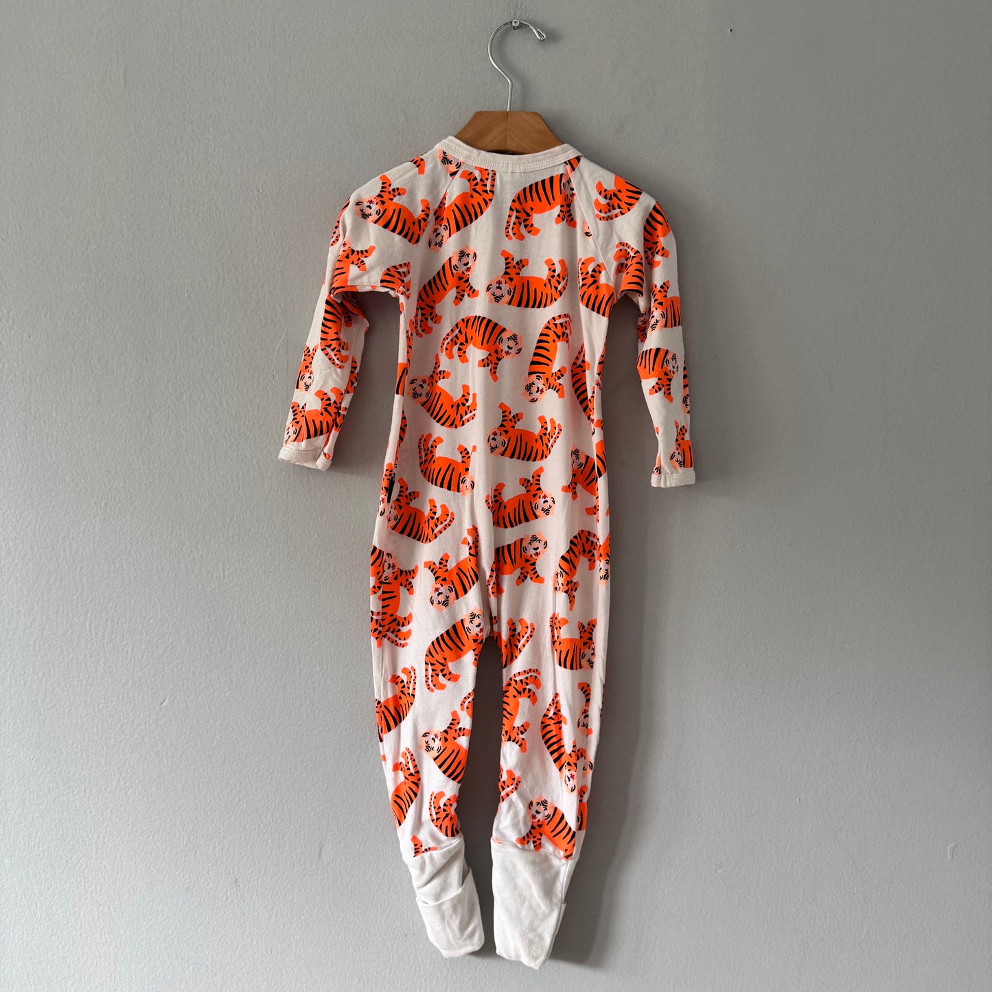 Bonds / White x tiger romper / 12-18M