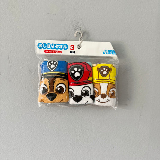 Paw Patrol / 3pcs towel set / 25x25cm - New with tag
