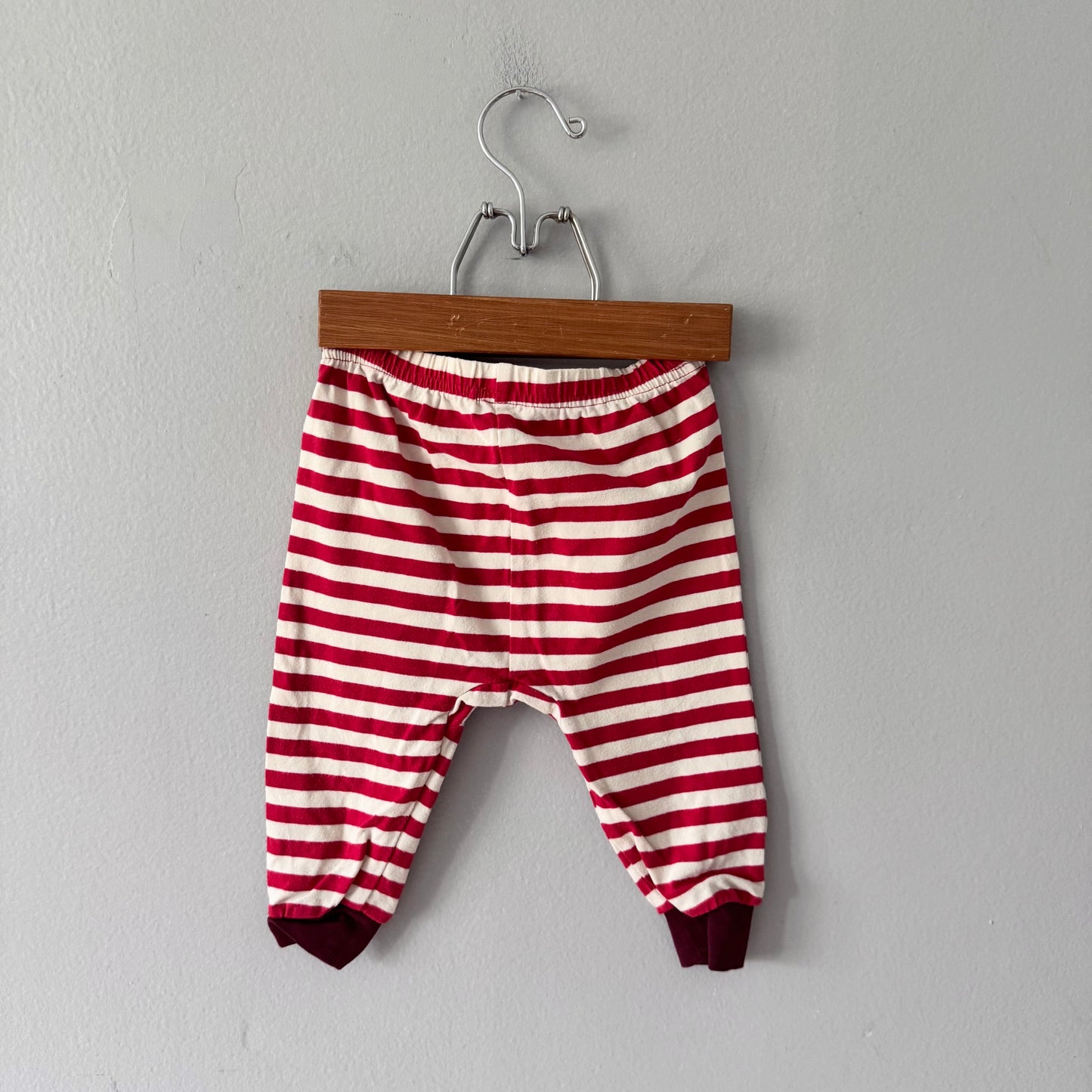 Roots / Red stripe pants / 6-12M
