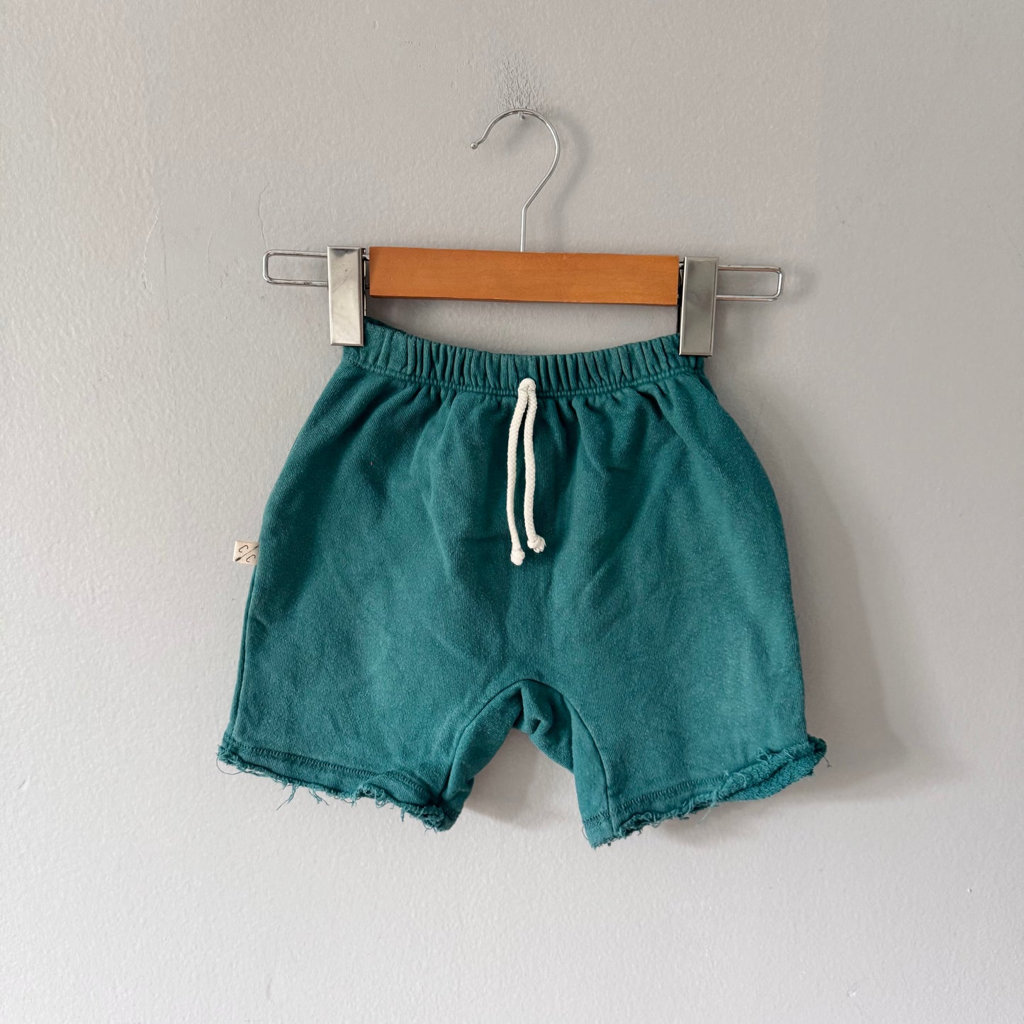 Childhoods / Green crew shorts / 5T