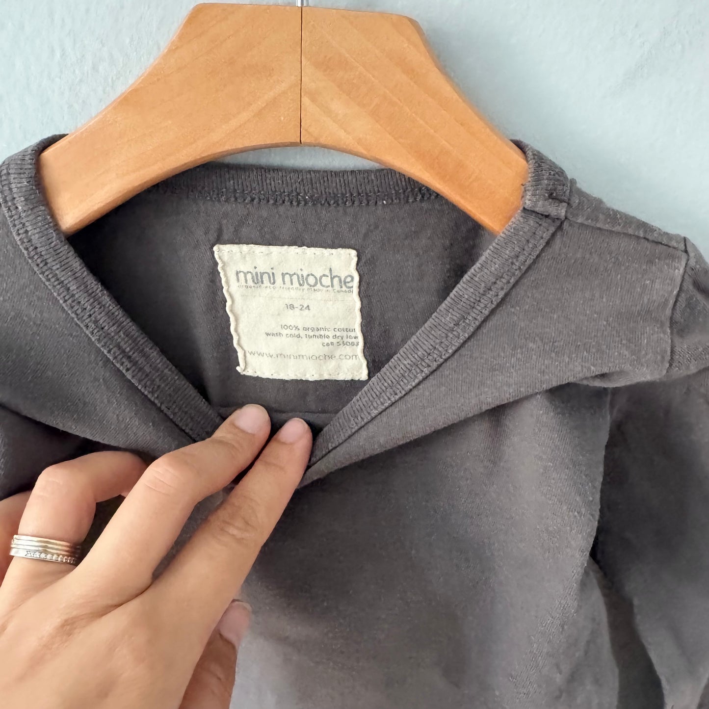 Mini mioche / Dark grey long sleeve / 18-24M