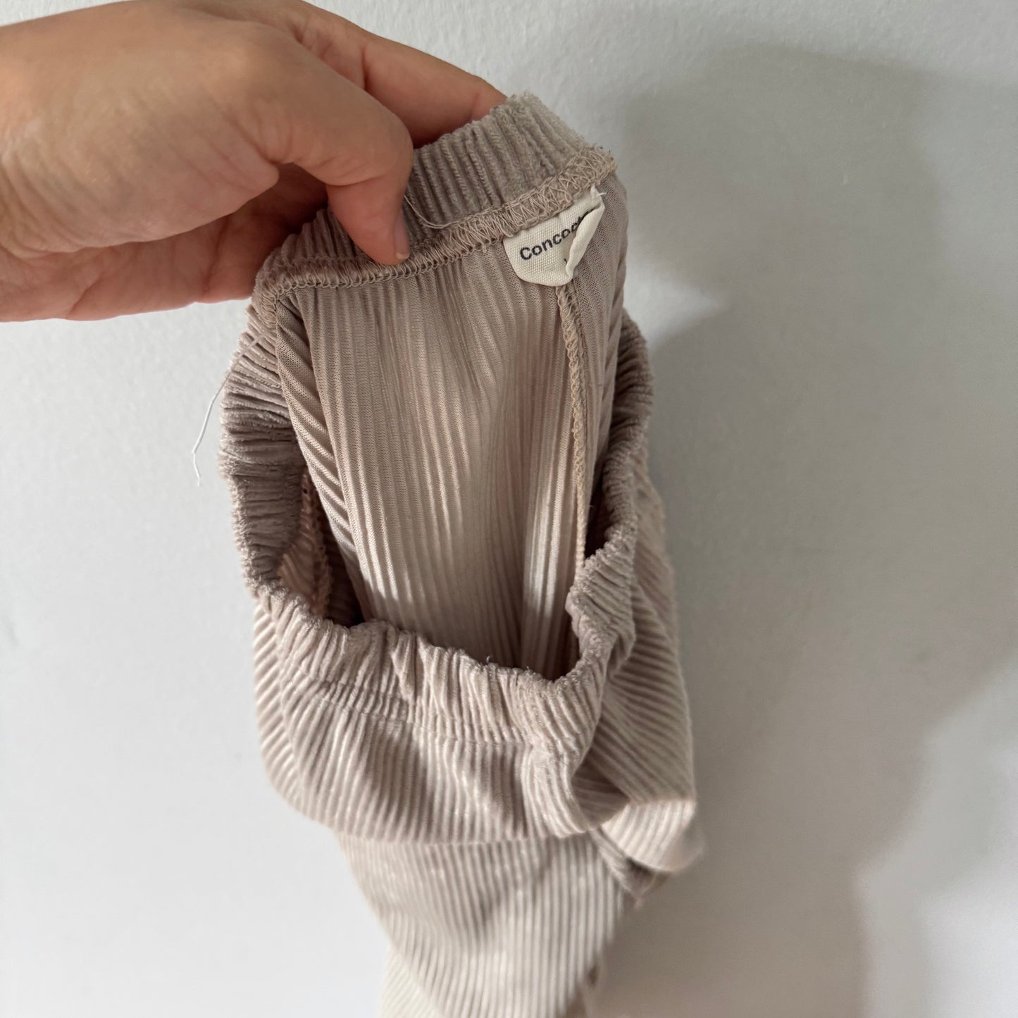 Concocter / Grey ribbed long sleeve set / 4Y
