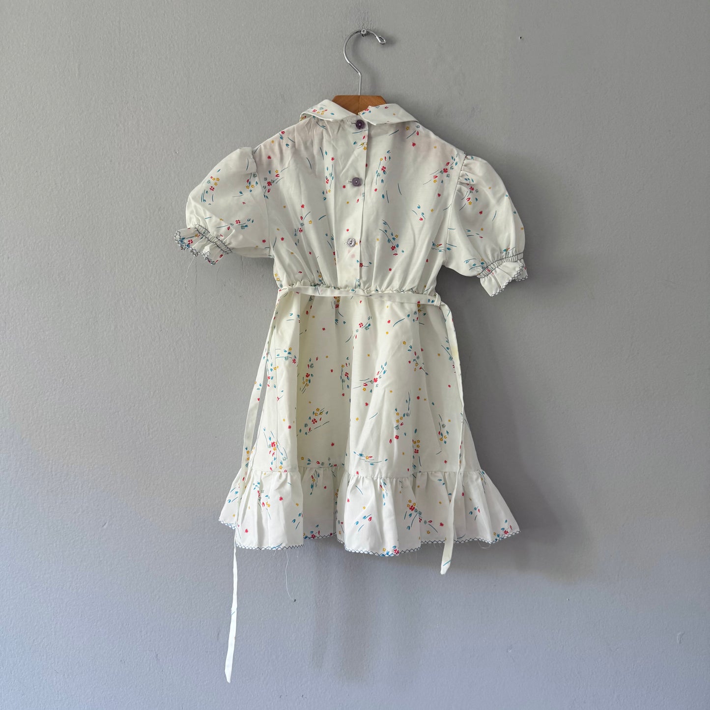 Vintage / White blouse dress / 3Y
