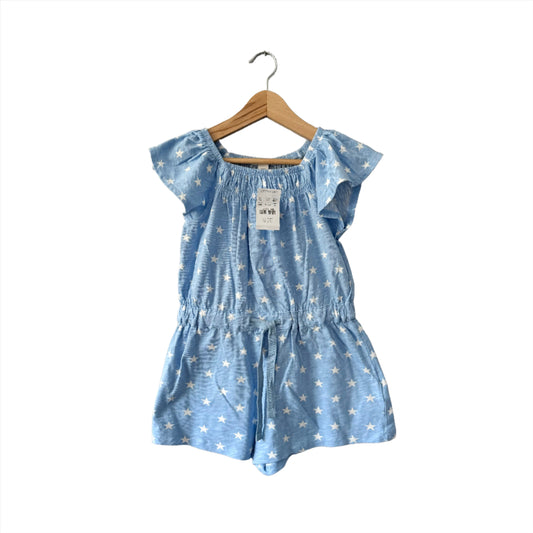 Crewcuts / Light blue x star jumpsuit - New with tag / 4Y
