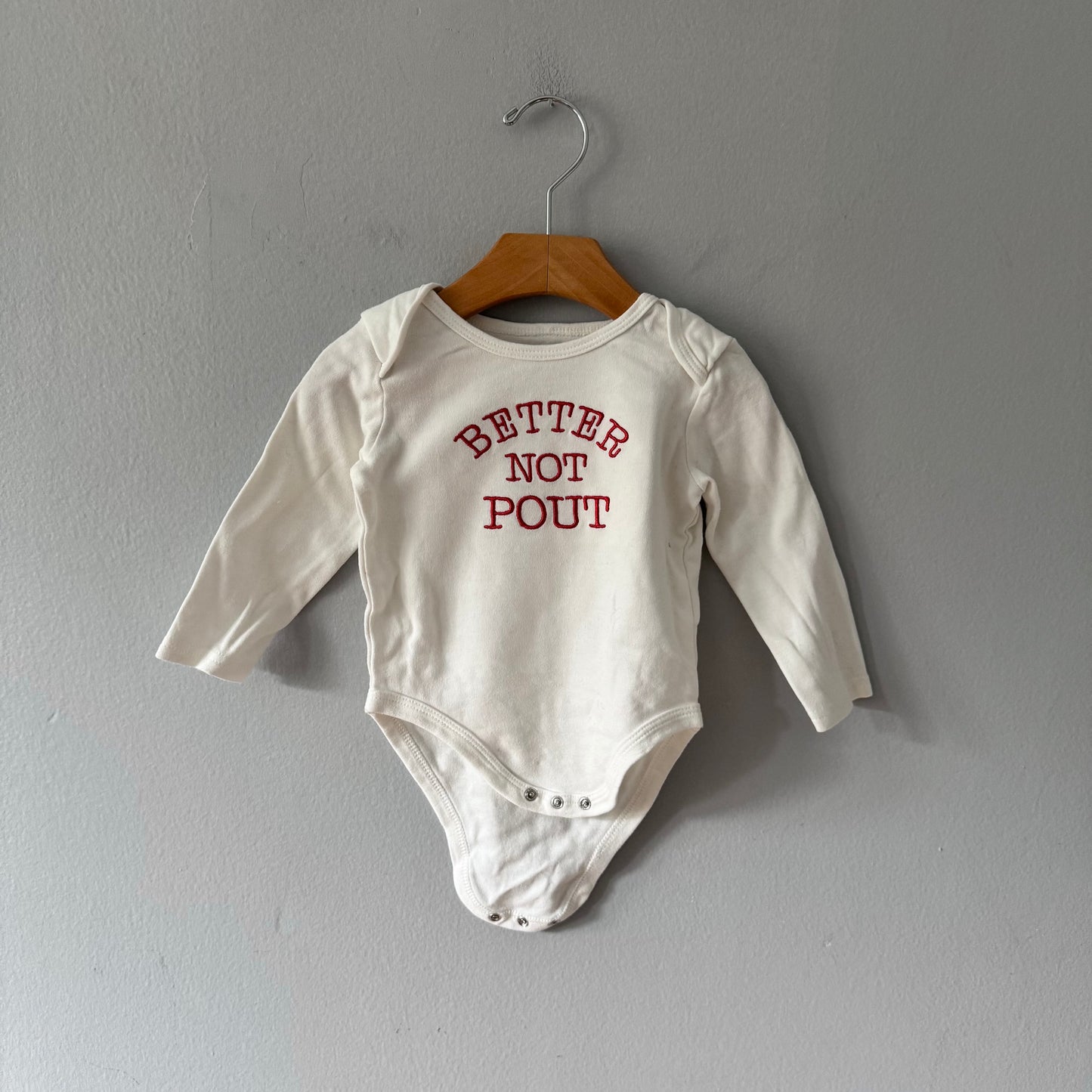 The Littlest / White long sleeve onesie / 12-18M