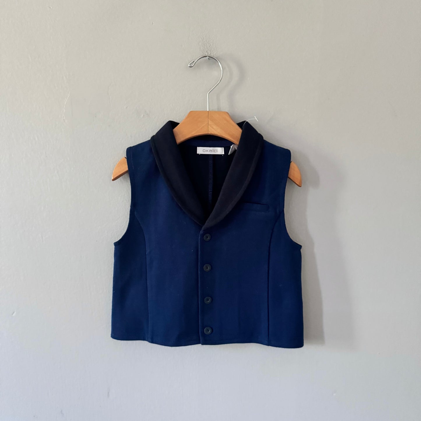 Okaidi / Navy vest / 5Y