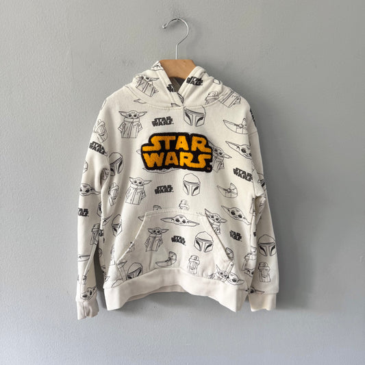 Star Wars / White logo hoodie / 6Y
