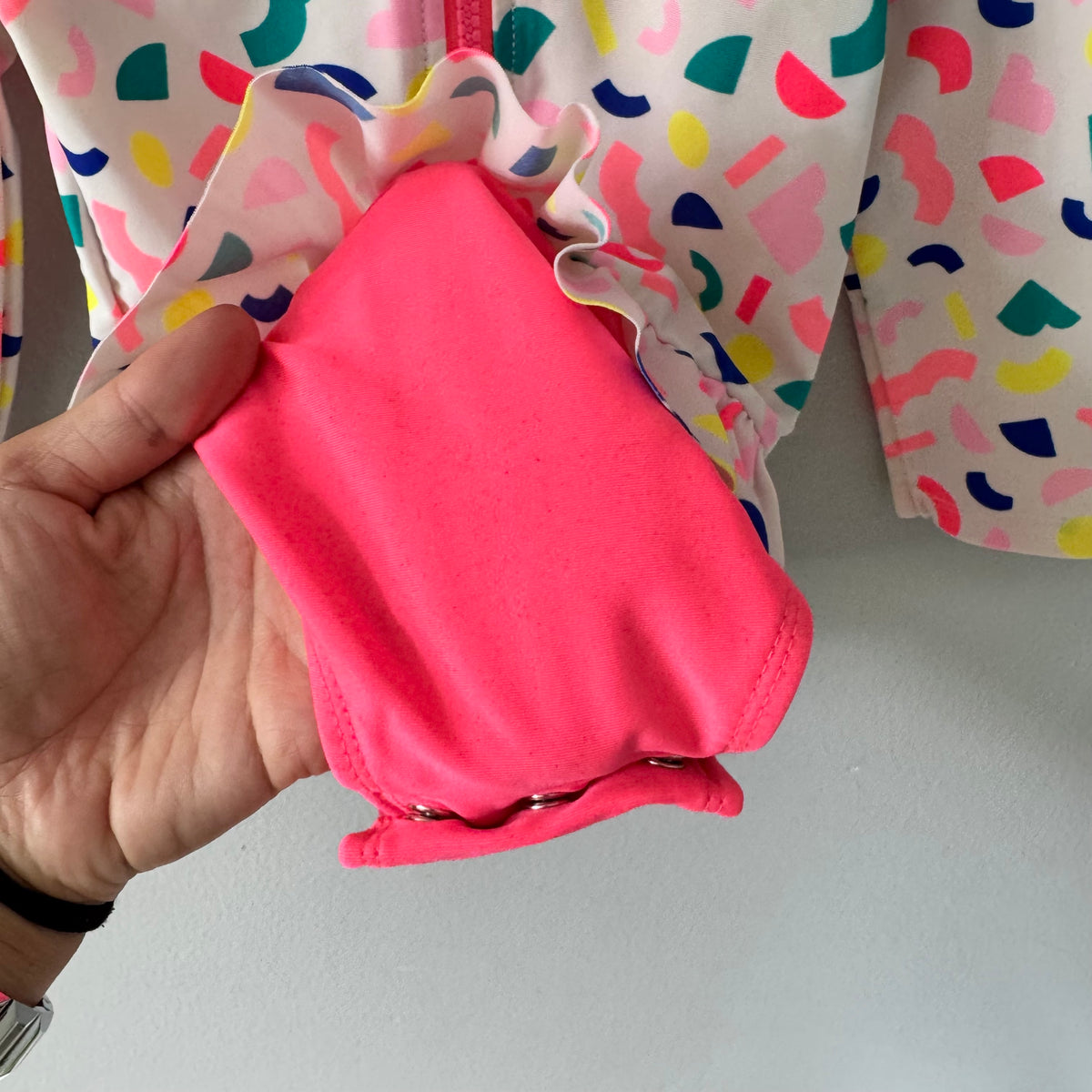 Cat & Jack / White & neon swim wear / 2T