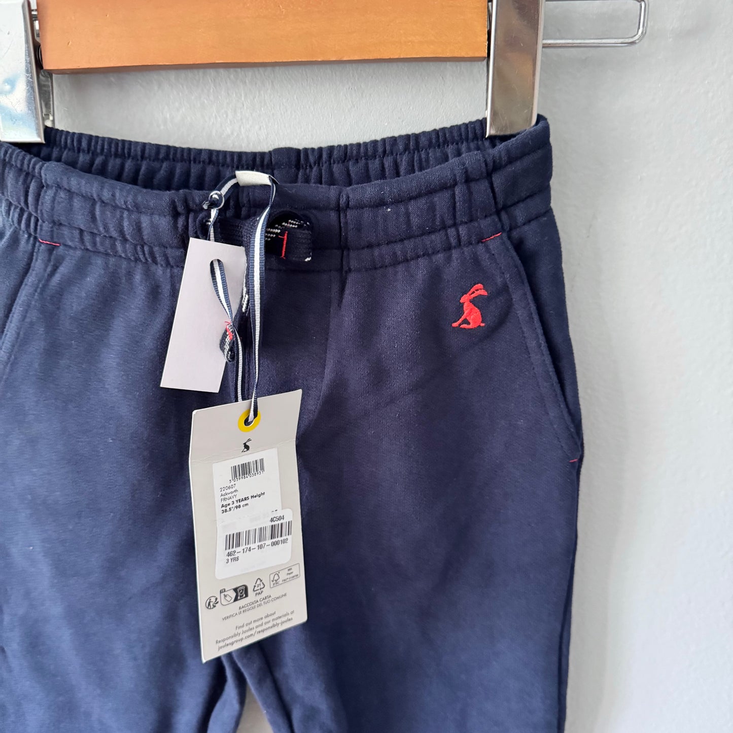 Joules / Navy sweatpants / 3Y - New with tag