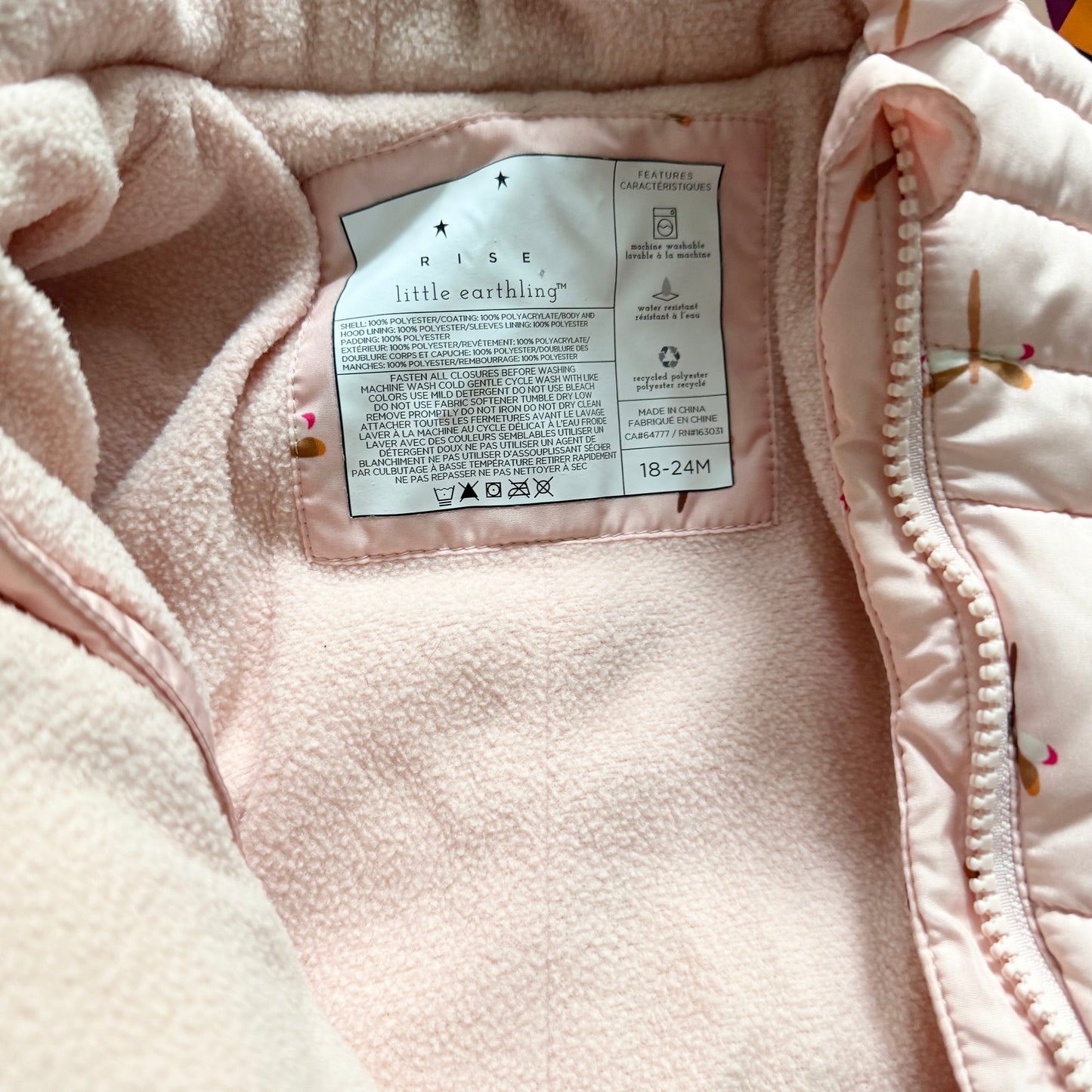 Rise little earthling / Snow bunting suit /  12-24M