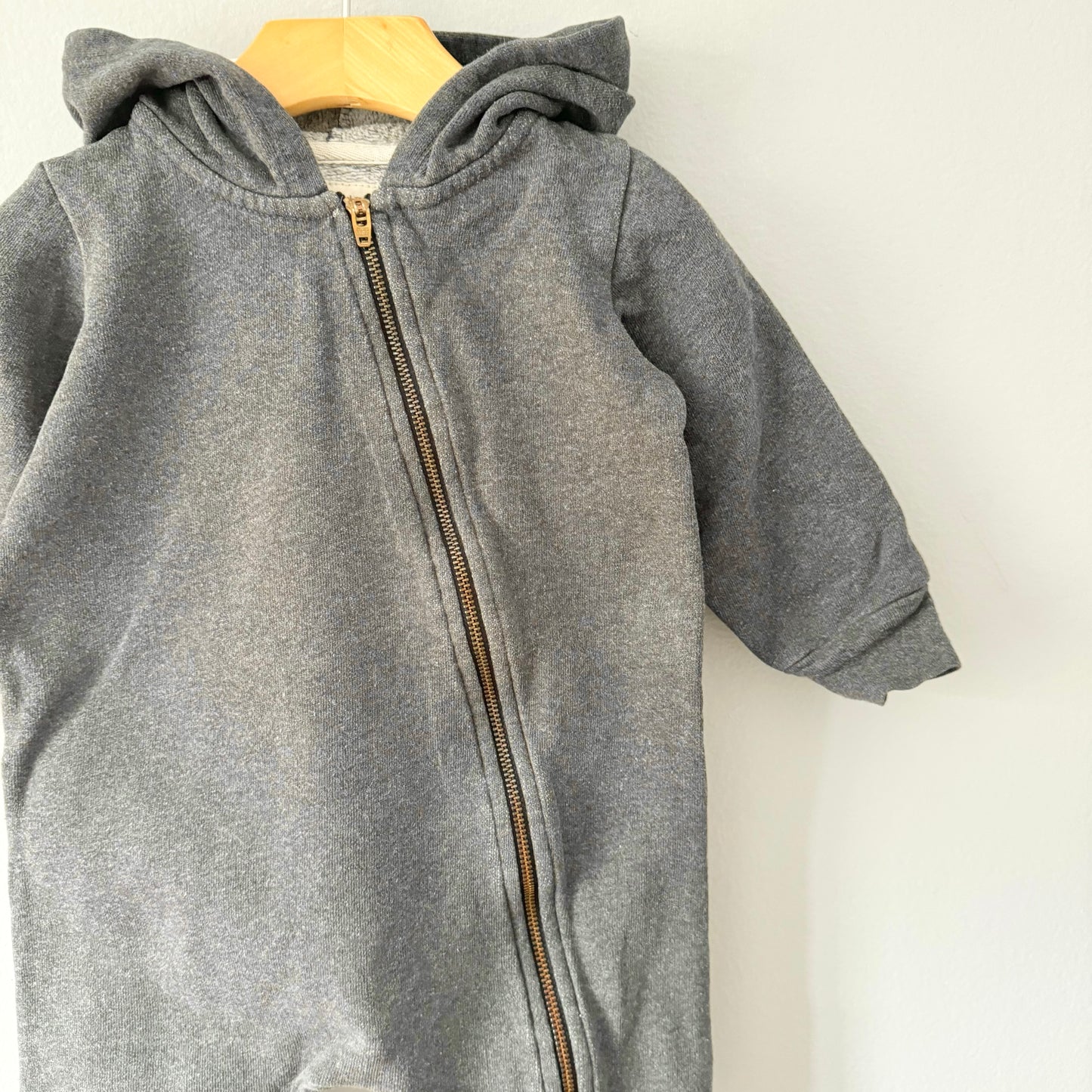 Mini Mioche / Dark grey biker romper / 18-24M