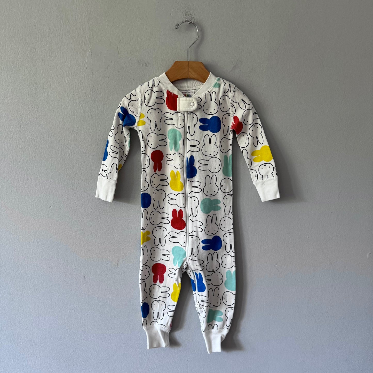 Hanna Andersson x Miffy / Long sleeve romper / 18-24M