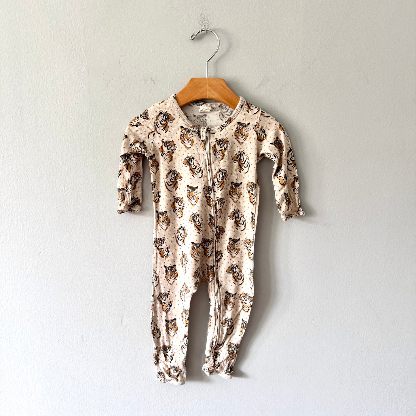 Larkspur /Bamboo tiger romper / 6-12M