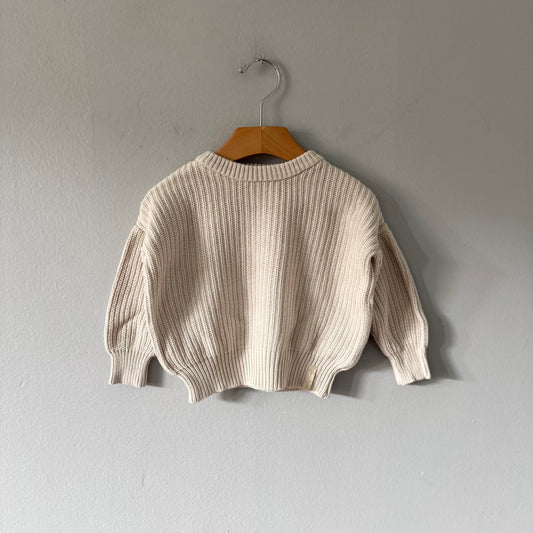 Jax & Lennon / Ribbed knit pullover / 12-24M