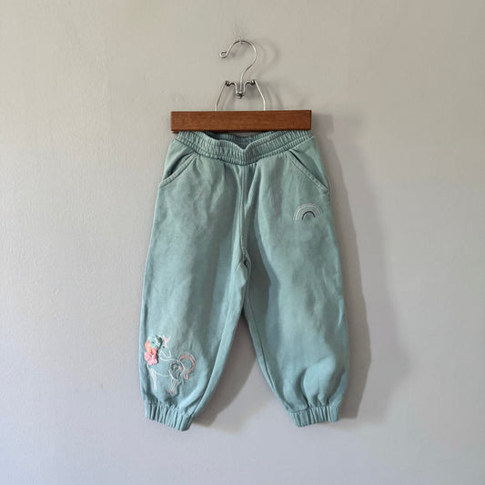 M&S / Blue sweatpants / 2-3Y