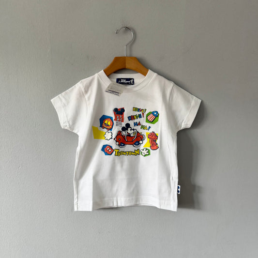 Disney / Toontown white T-shirt / 100cm(3Y) - New with tag