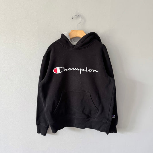 Champion / Black hoodie / 7-8Y