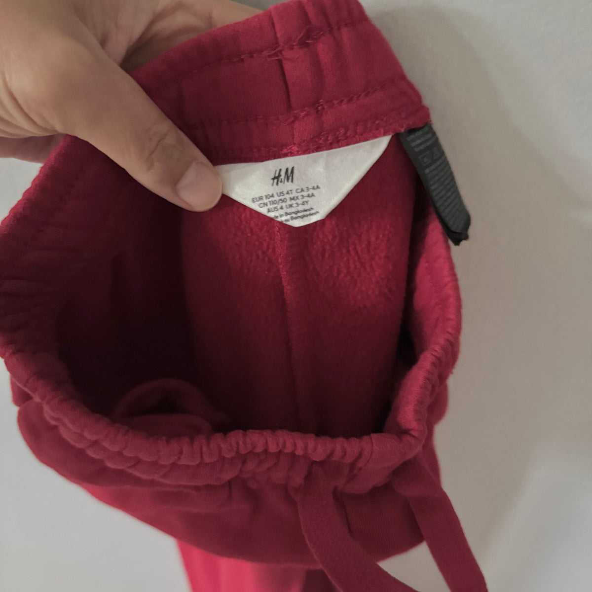 H&M / Red sweatpants / 3-4Y