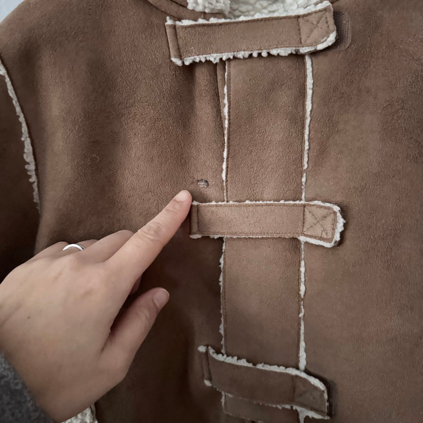 B Young too / Sherpa lined brown suit / 24M