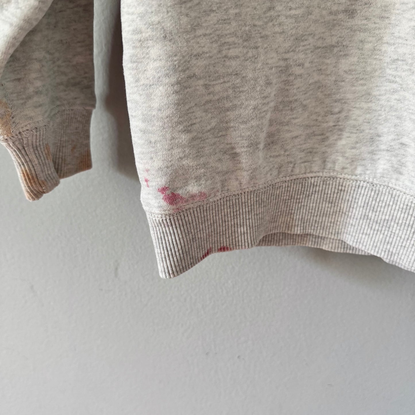 Roots / Light grey x logo hoodie / 3T