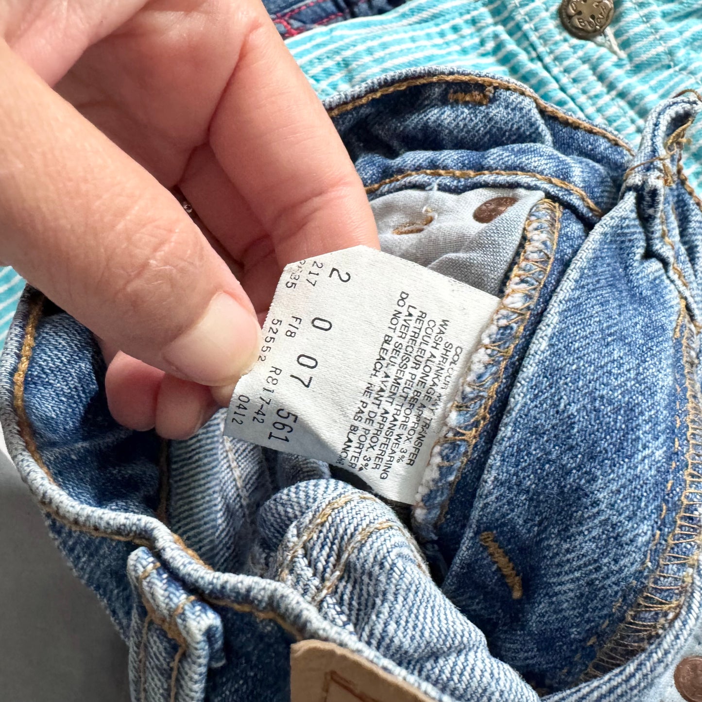 Levi's / Vintage straight denim, Made in Canada / 2Y
