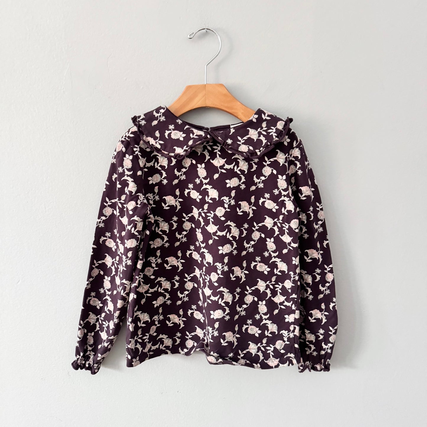 Miles the label / Dark purple long sleeve with collar / 5Y