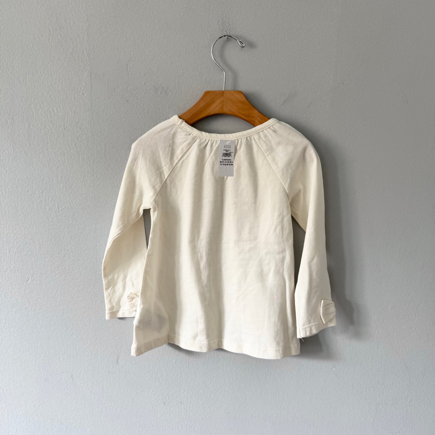 Gap / White long sleeve / 2Y - New with tag