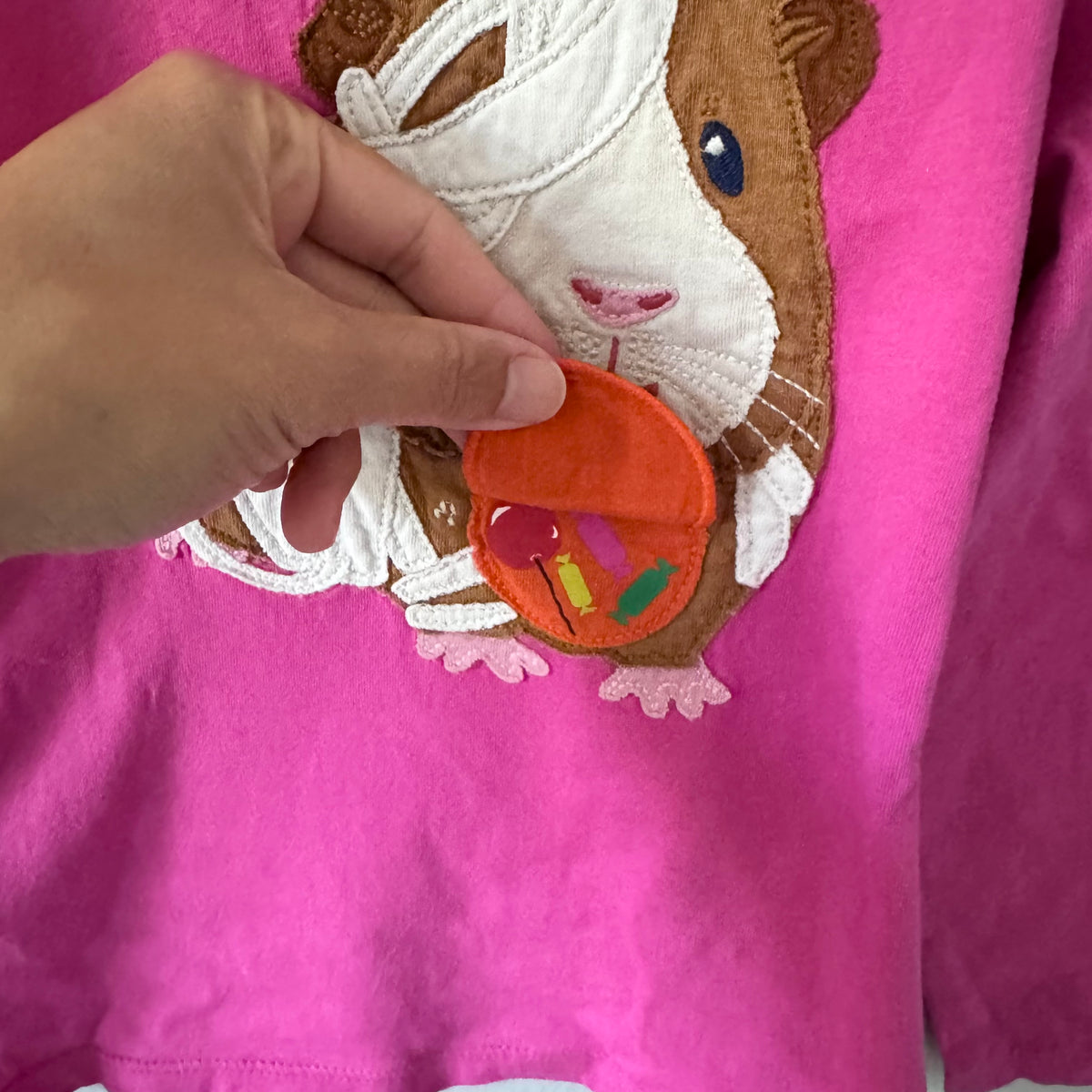 Mini Boden / Pink halloween long sleeve / 4-5Y