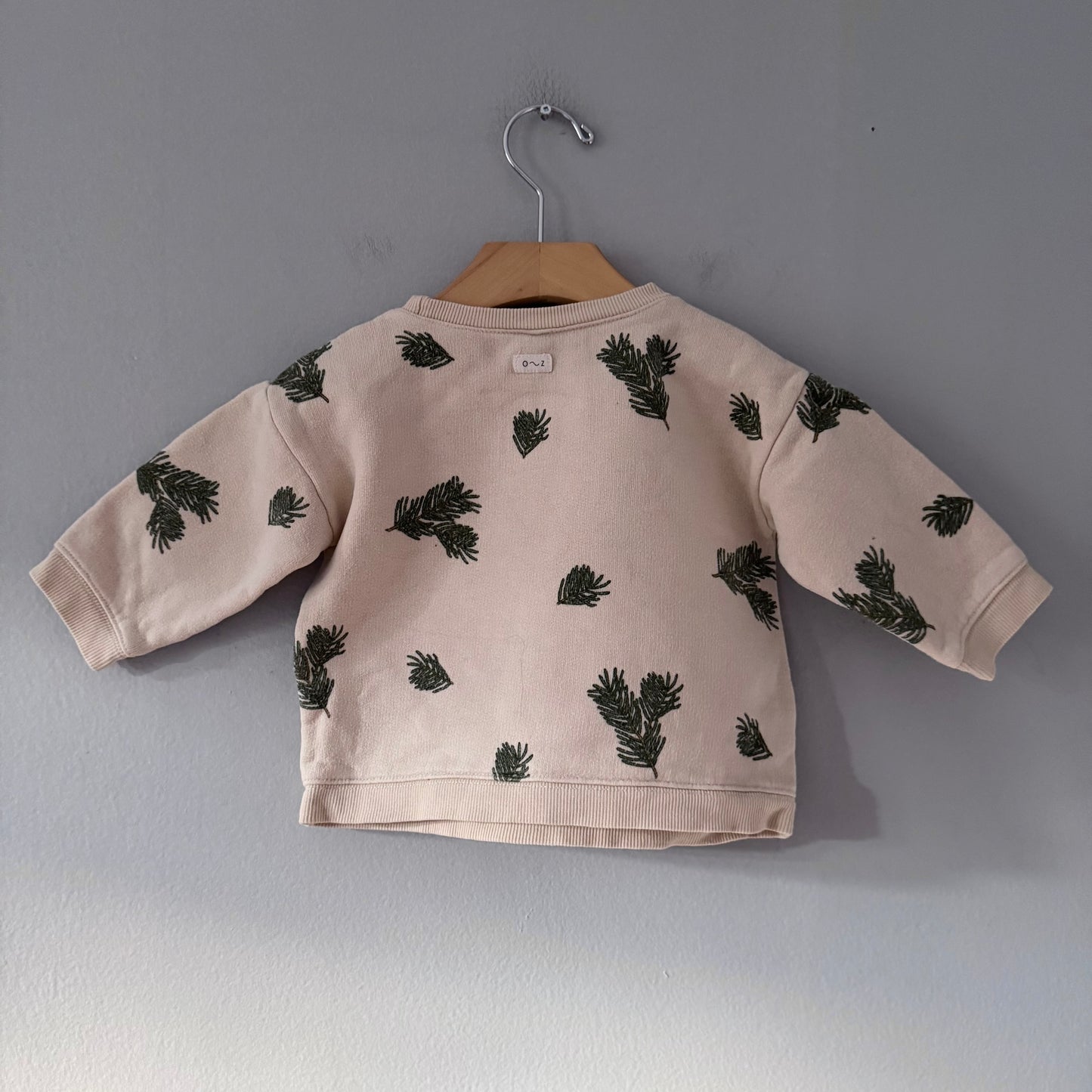 Organic Zoo / Off white crew top / 1-2Y