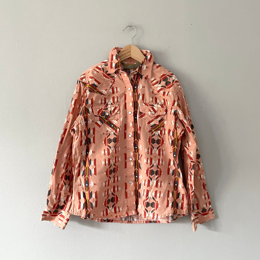 Wrangler / Orange brown cotton shirt / L(8-9Y)