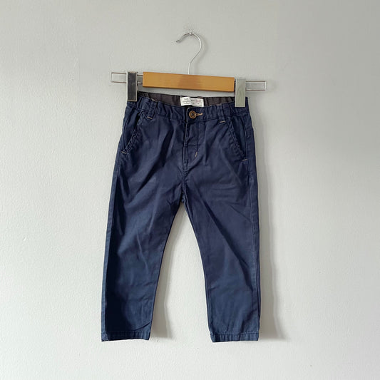 Zara / Navy chino pants / 18-24M