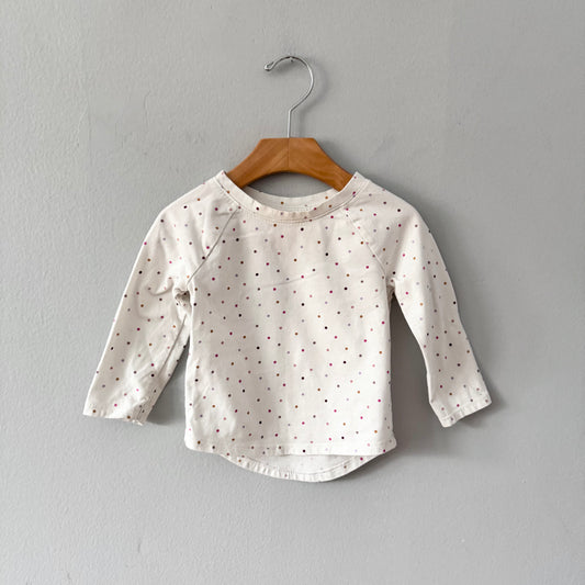 Cat & Jack / White x dots long sleeve T-shirt / 18M