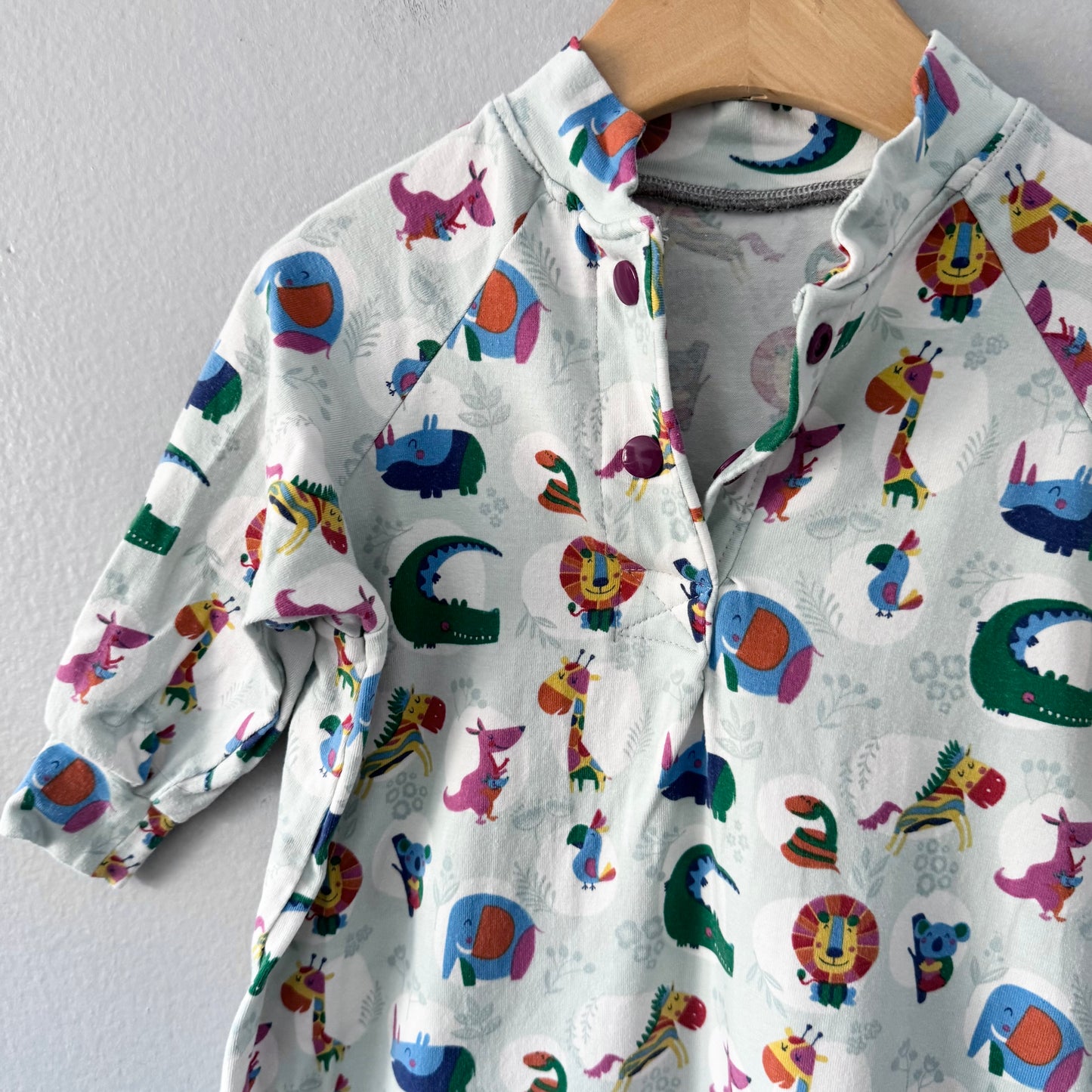 Handmade / Baby gown - animal / 0-6M